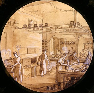 Diseño para un plato de Sèvres, del Servicio de las Artes Industriales de Jean Charles Develly