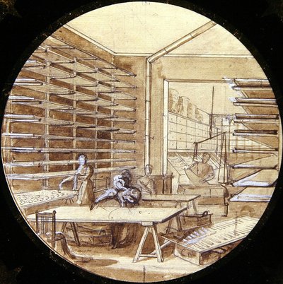 Diseño para un plato de Sèvres, del Servicio de las Artes Industriales de Jean Charles Develly