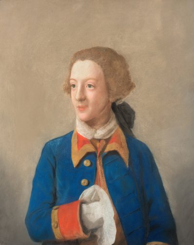 Retrato de Hugh, Lord Warkworth (dibujo al pastel) de Jean-Etienne (attr.to) Liotard