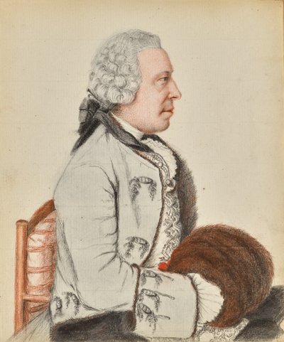 Retrato de Charles Benjamin de Langes de Montmirail, barón de Lubières (anverso); Retrato de Charles Benjamin de Langes de Montmirail, barón de Lubières (reverso) de Jean-Étienne Liotard