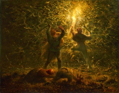 Buscadores de nidos de pájaros de Jean-Francois Millet