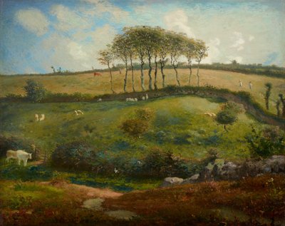 Pastizal cerca de Cherburgo (Normandía) de Jean Francois Millet