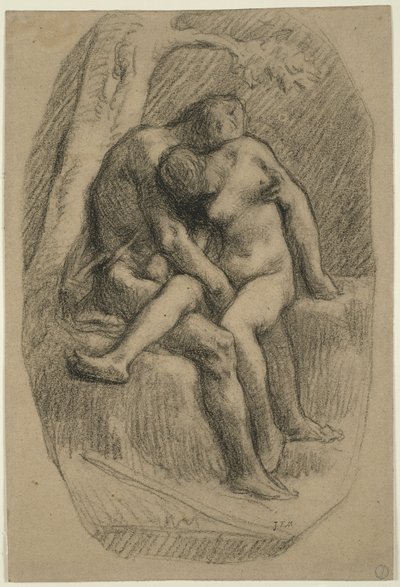 Los amantes de Jean-Francois Millet