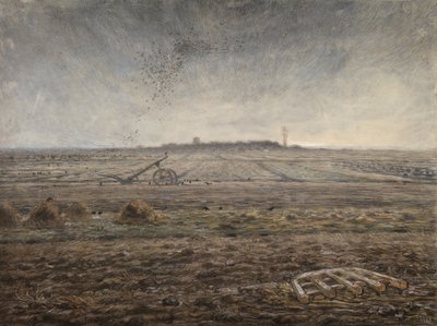 Invierno, La llanura de Chailly, c.1862-66 (pastel sobre papel) de Jean Francois Millet