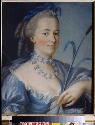 El agua. Retrato de la condesa Praskovie Alexandrovna Bruce (de apellido Rumyantsev) de Jean Francois Samsois