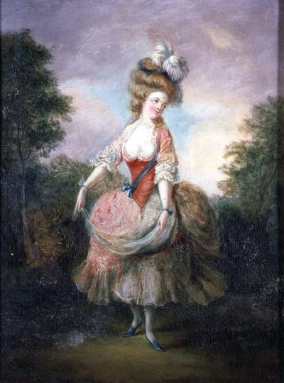 Bailarina con Sombrero de Plumas de Jean Frederic Schall