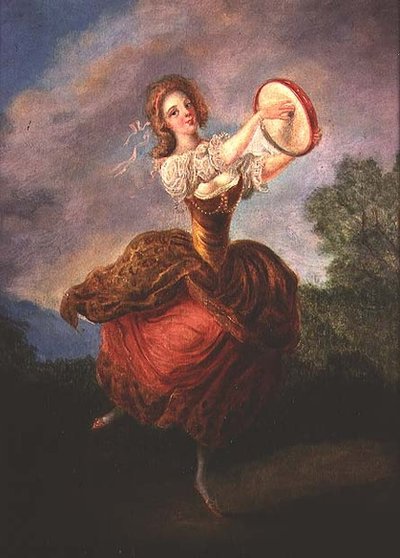 Bailarina con Pandereta de Jean Frederic Schall