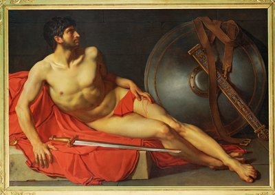 Soldado romano herido (pintura sobre lienzo) de Jean Germain Drouais