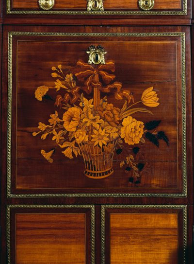 Cesta de flores, (detalle) de Jean Henri Riesener
