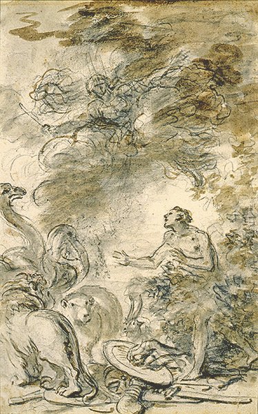 Melissa restaura a Astolfo a su forma natural de Jean Honore Fragonard