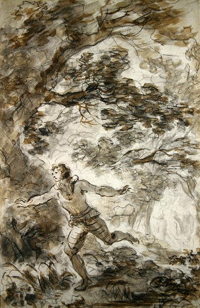 Ruggiero busca a Angélica que se ha hecho invisible de Jean Honore Fragonard