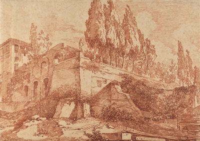 Ruinas de un palacio imperial, Roma de Jean-Honore Fragonard