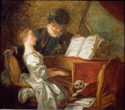 La lección de música de Jean Honore Fragonard