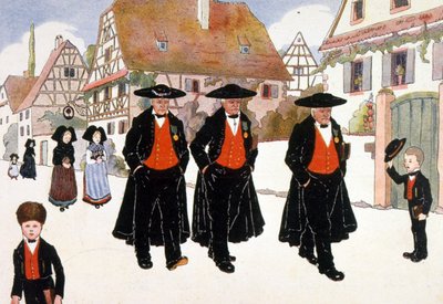 Celebraciones francesas por la devolución de la región de Alsacia a Francia de Jean Jacques Waltz