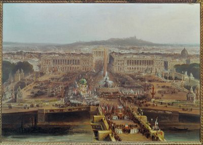 Celebración de la Concordia del 21 de mayo ... (pintura sobre lienzo) de Jean-Jacques Champin