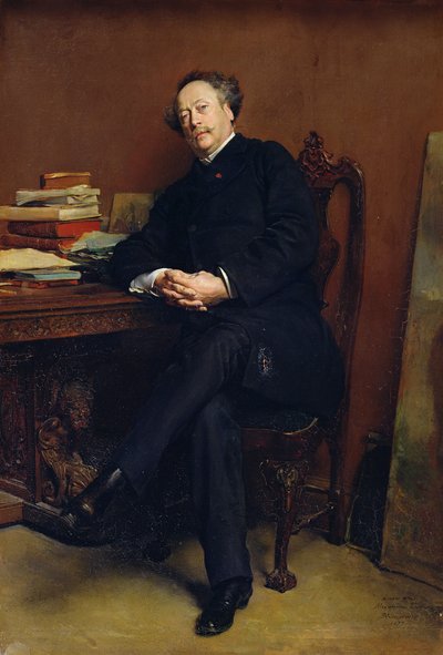 Alejandro Dumas Hijo (1824-95) 1877 de Jean Louis Ernest Meissonier