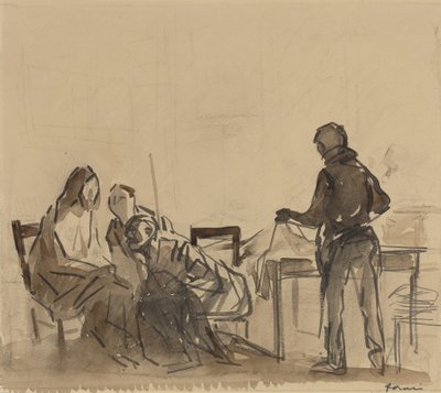 Antes del Banquete en Emaús de Jean-Louis Forain