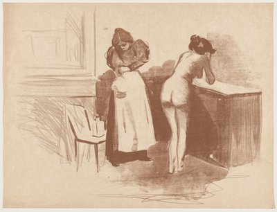 La fricción con el guante de crin (Masaje con guante de pelo áspero) de Jean-Louis Forain