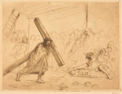 Cristo llevando su cruz (cuarta lámina) de Jean-Louis Forain