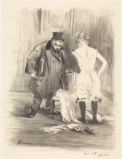 Una incautación (A Seizure) de Jean-Louis Forain
