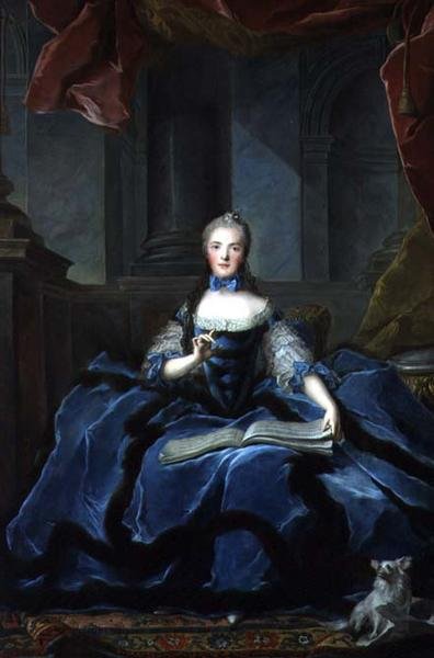 Un Retrato de Marie Adelaide (1759-1802) Hija de Luis XV de Jean Marc Nattier