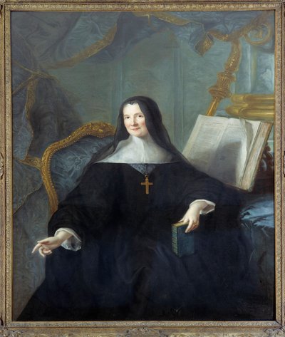 Retrato de Anne Geyssans de Clermont-Chatte, abadesa de Chelles (fallecida en 1789) de Jean Marc Nattier