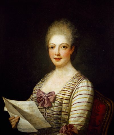 Retrato de Lucrezia Aguiari llamada La Bastardella (1743-1783), soprano italiana, pintura por Jean Marc Nattier de Jean Marc Nattier