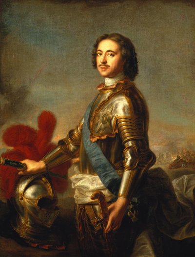 Retrato de Pedro I o Pedro el Grande de Jean Marc Nattier