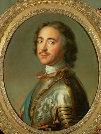 Zar Pedro el Grande (pintura sobre lienzo) de Jean-Marc Nattier