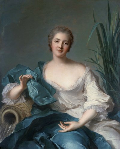 Retrato de Madame Marie-Henriette Bertolo de Pleneuf. de Jean-Marc Nattier