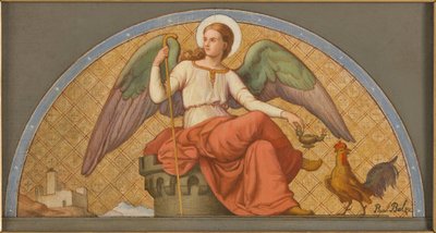 Boceto para la iglesia de San José: El ángel de la dulzura y la castidad - Apoteosis de San José - El ángel de la vigilancia y la fidelidad de Jean Paul Etienne Balze