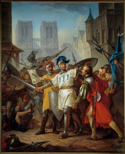 Guerra de los Cien Años: Entrada del ejército francés en París, 13 de abril de 1436 de Jean Simon Berthelemy