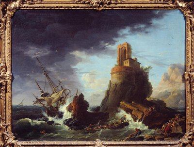 Una tormenta. Pintura de Jean Henry dit Jean d