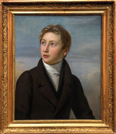 El retrato de Liszt niño - Retrato de Franz Liszt (1811-1886), por Jean Vignaud (1775-1826) en 1826 - Museo de Bellas Artes de Nimes de Jean (after) Vignaud