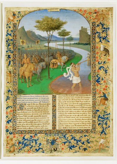Le passage du Rubicon par Cesar-Caesar cruzando el Rubicón ... de Jean (style of) Fouquet
