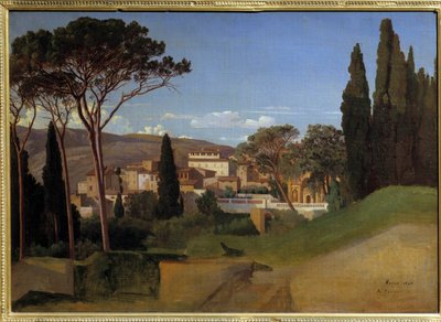 Vista de una villa romana (pintura de Achille J. Benouville) de Jean Achille Benouville