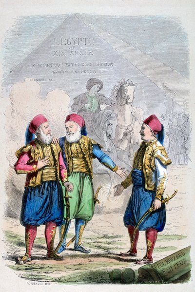 Una impresión del Egipto del siglo XIX de Jean Adolphe Beauce
