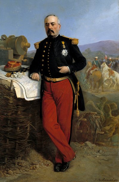Achille Bazaine (1811-1888) mariscal del Imperio en 1864: retrato de François Achille Bazaine representando al comandante de la fuerza expedicionaria francesa en México entre 1863 y 1867 de Jean Adolphe Beauce