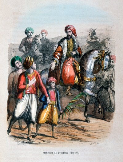 Mehmet Ali proclamado virrey, 1805 de Jean Adolphe Beauce