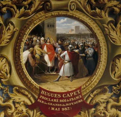 Hugo Capeto proclamado Rey por los nobles en mayo de 987 de Jean Alaux