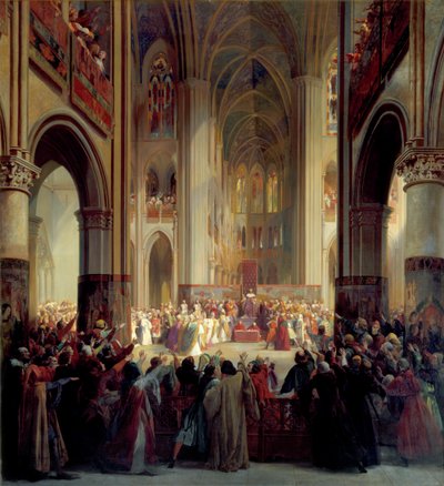 Estados Generales de París, 1328, mediados del siglo XIX de Jean Alaux