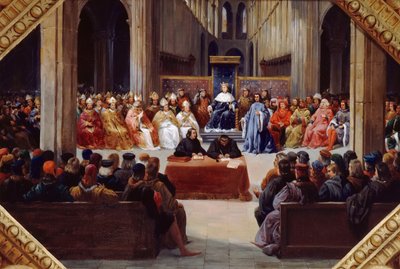 La asamblea de los Estados Generales, 10 de abril de 1302 de Jean Alaux