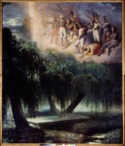 La tumba de Santa Elena: alegoría al entierro de Napoleón de Jean Alaux