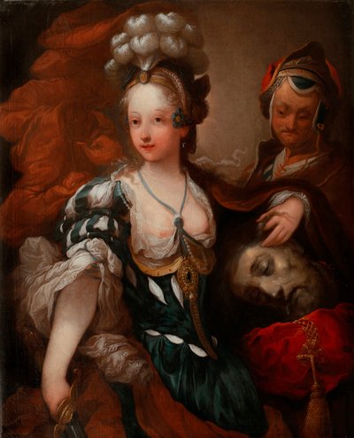 Judith con la cabeza de Holofernes - Pintura de Alexis Grimou (1678-1733), óleo sobre lienzo, mediados del siglo XVIII (88x72 cm) - Museo del Palacio de Wilanow, Varsovia (Polonia) de Jean Alexis Grimou