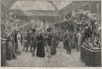 El día de apertura de la Société nationale des beaux-arts en el Palais des Champs-Elysées, París de Jean Andre after Rixens