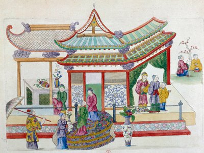 Escena en un jardín de Jean Antoine Fraisse