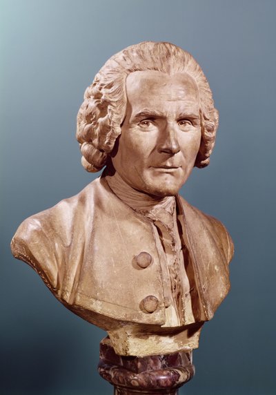 Busto de Jean-Jacques Rousseau (1712-78) de Jean Antoine Houdon