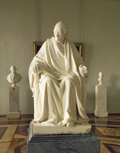 François Marie Arouet Voltaire (1694-1778) 1781 (mármol) de Jean Antoine Houdon