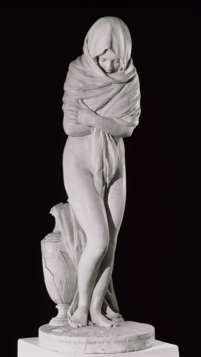 Invierno, o La mujer fría (mármol) de Jean Antoine Houdon
