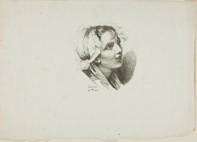Estudio de la cabeza de una niña de Jean Antoine Laurent